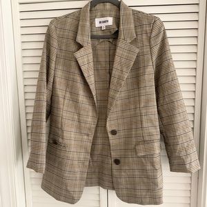 BB Dakota Plaid Boyfriend Blazer